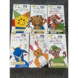 Baby Einstein: Language Nursery VHS Tape 2000 Ages 1-18 Month + Up. Lot Of 6